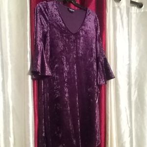 Purple velvet dresd